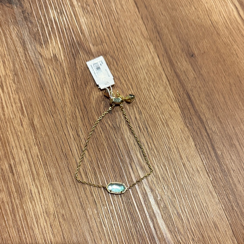 Kendra Scott Gold Bracelet with Opalescent Stone
